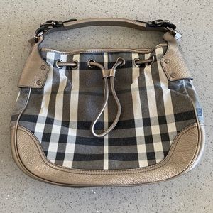 Burberry Metallic Shimmer Shoulder Bag